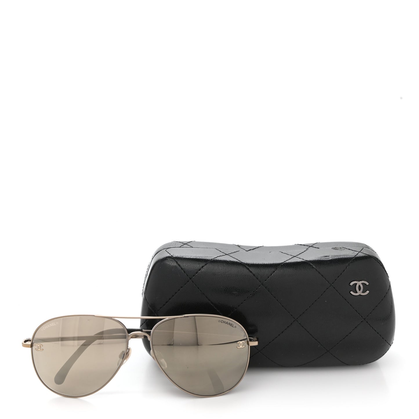 Metal Aviator CC Sunglasses 4189-T-Q Gold
