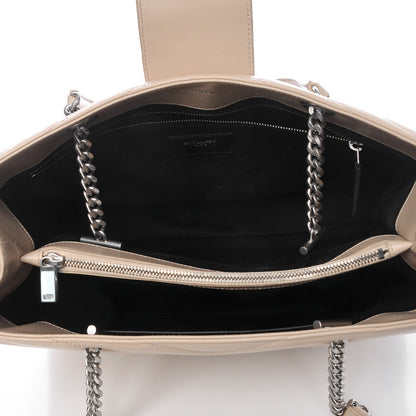 Saint Laurent Calfskin Y Quilted Monogram Large Loulou Shopper Nude Powder 7 of 9