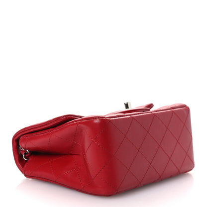 Chanel Lambskin Quilted Mini Square Flap Red 4 of 11