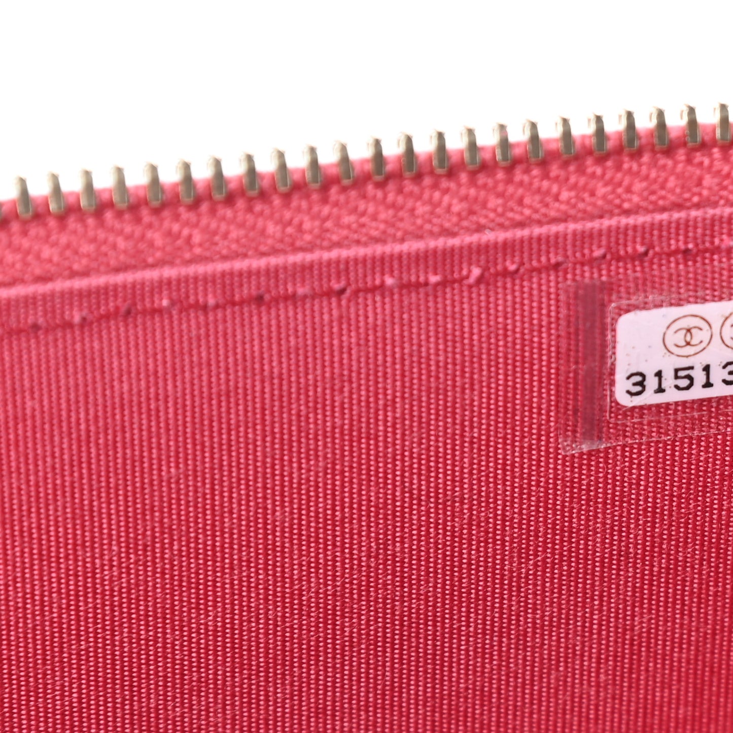 Lambskin Quilted Small Top Handle Vanity Case With Chain Dark Pink