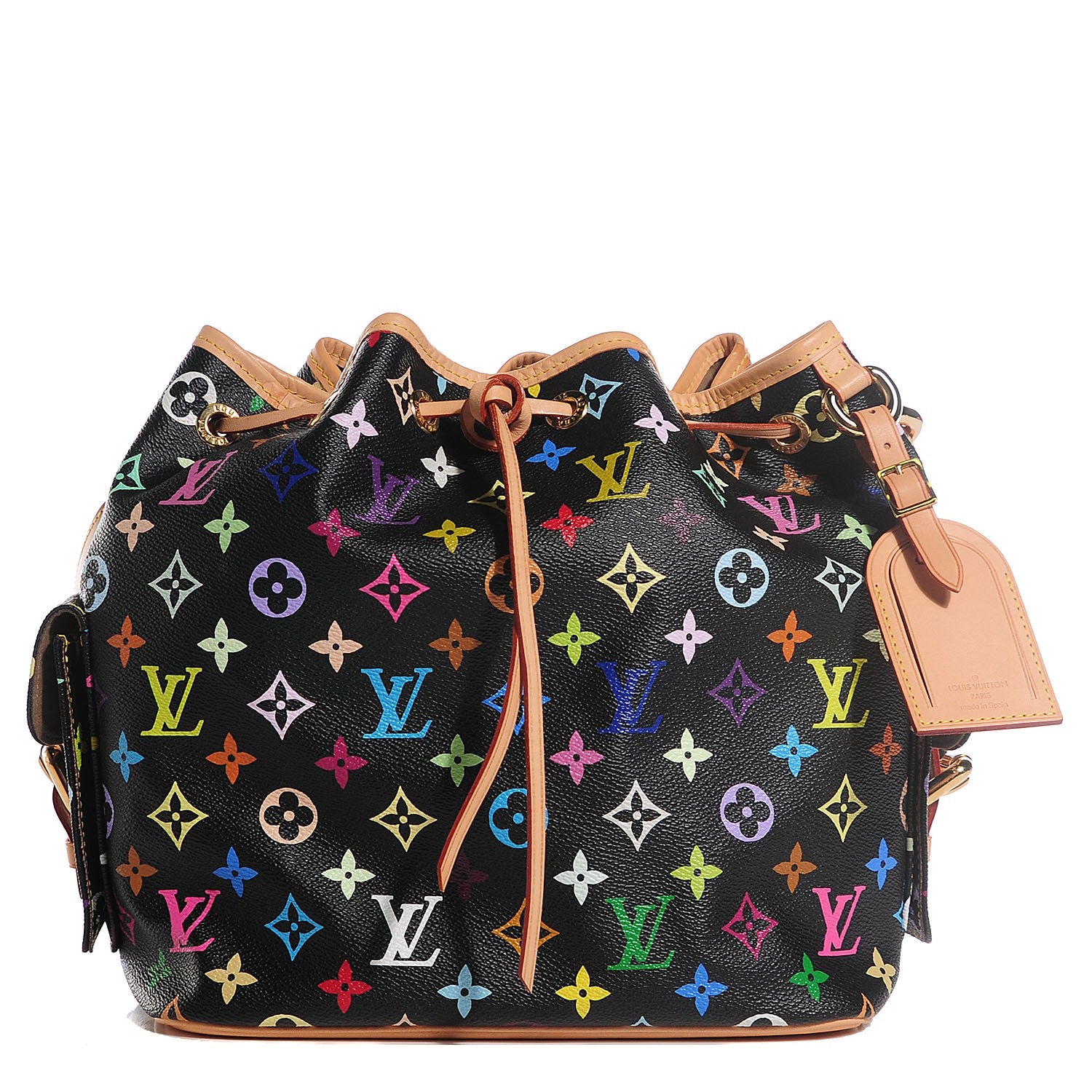 Louis Vuitton Monogram Multicolor Petit Noe Black 1 of 7