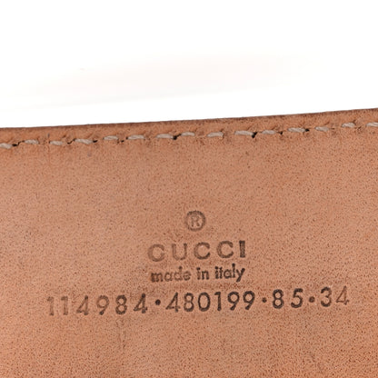 Gucci Imprime Monogram Interlocking G Belt 85 34 Navy 5 of 7