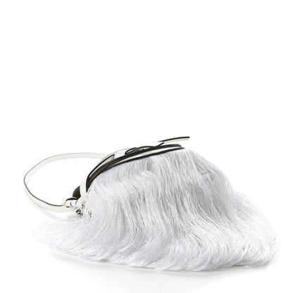 Loewe Calfskin Mini Fringe Gate Crossbody Bag White 5 of 10