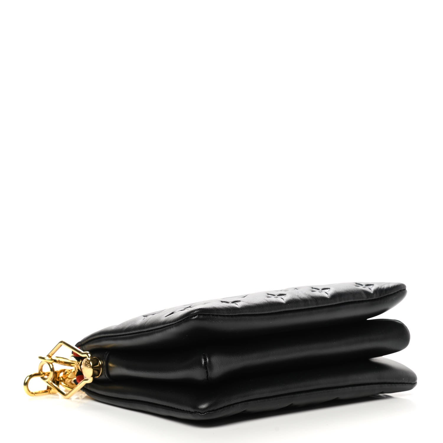Louis Vuitton Lambskin Embossed Monogram Coussin BB Black 4 of 11