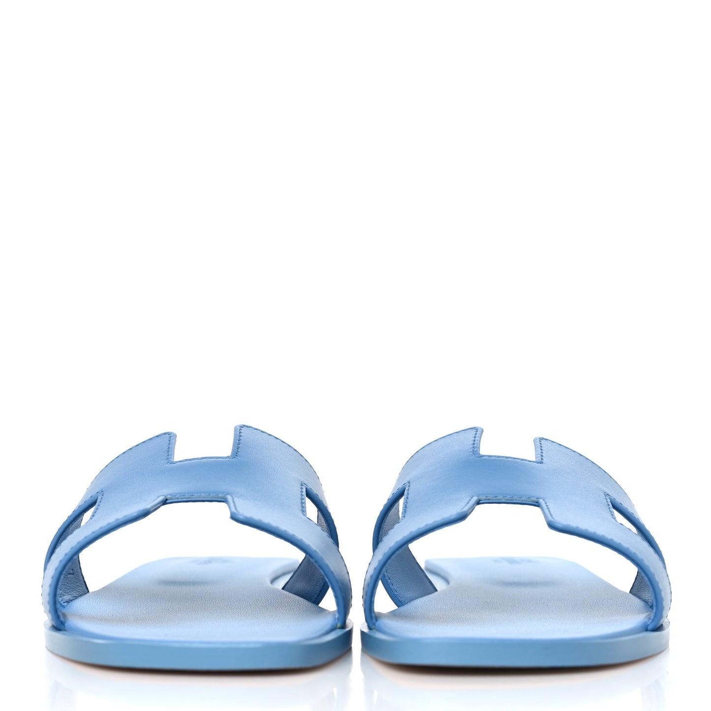 Box Calfskin Oran Sandals 39 Bleu Cameo