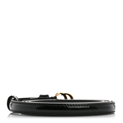Gucci Patent Double G Thin Belt 105 42 Black 2 of 6