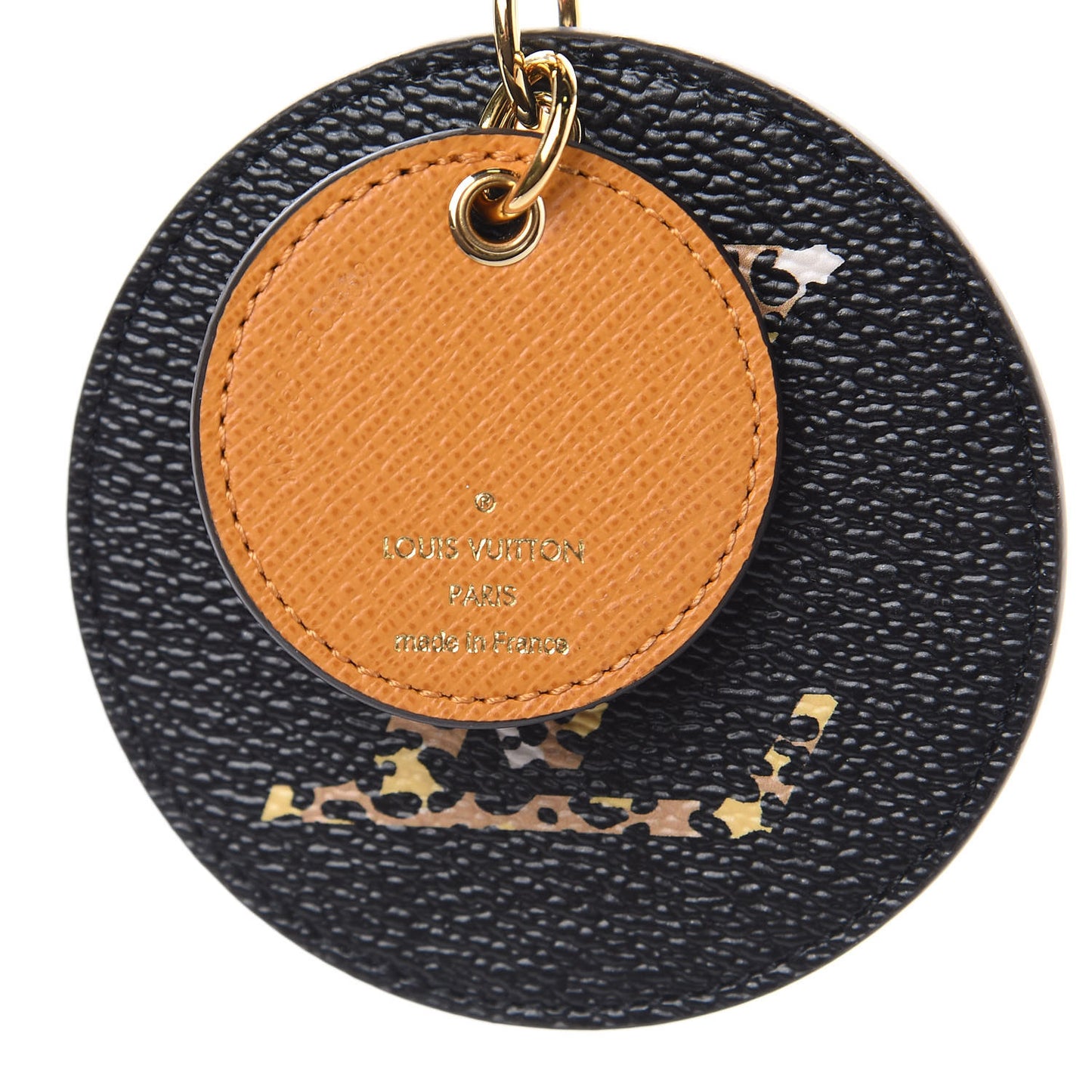 Monogram Giant Jungle Bag Charm Key Holder Black