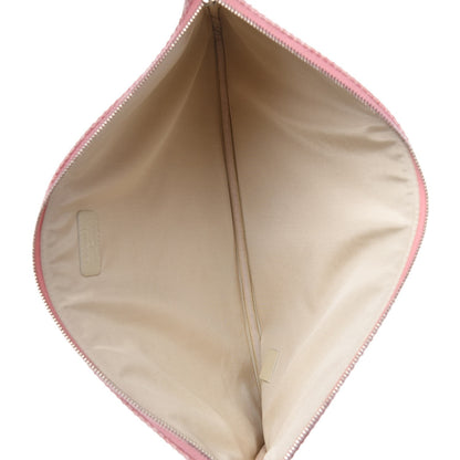 Chanel Canvas Large Deauville Pouch Pink 5 of 7