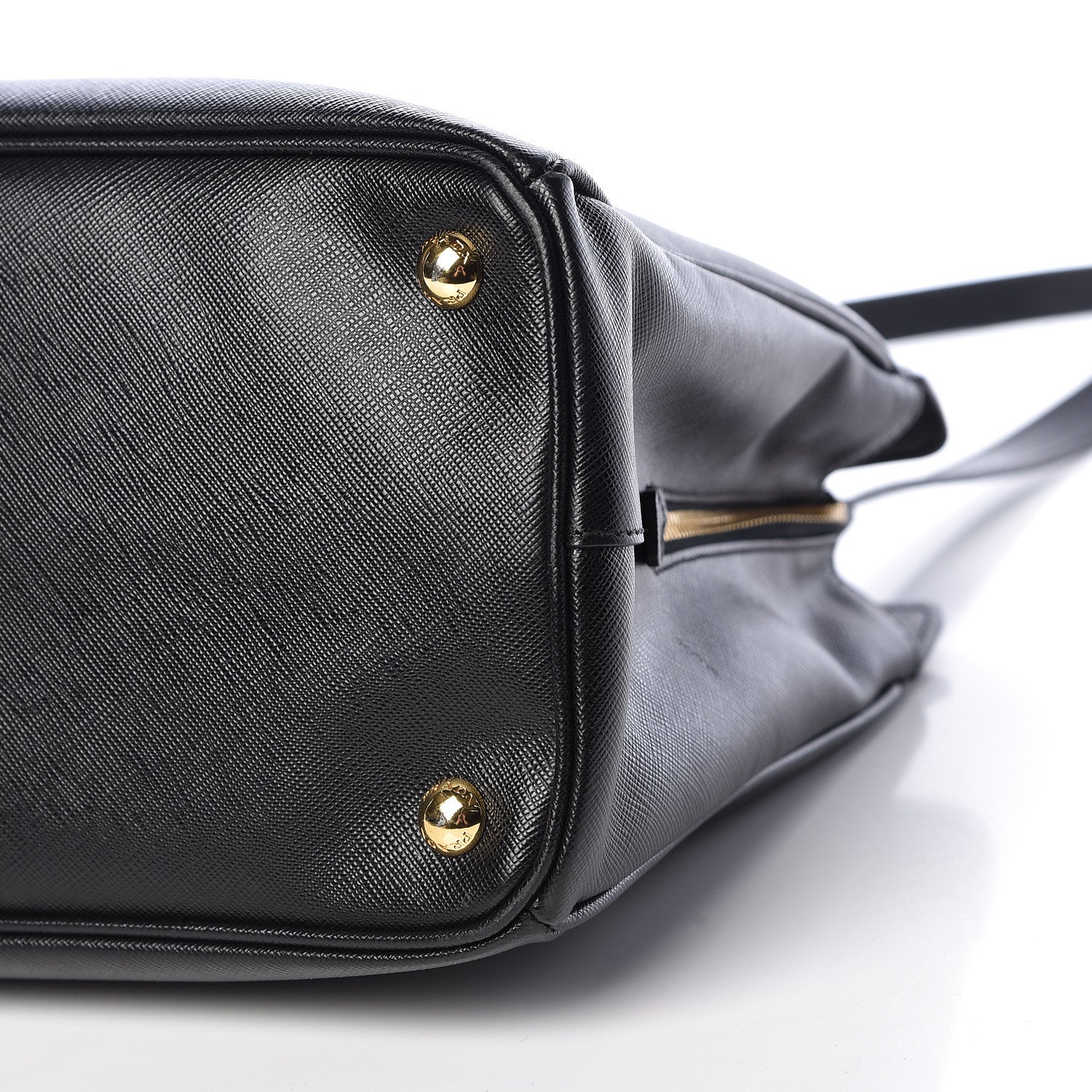 Prada Saffiano Lux Large Top Handle Open Tote Black 9 of 10