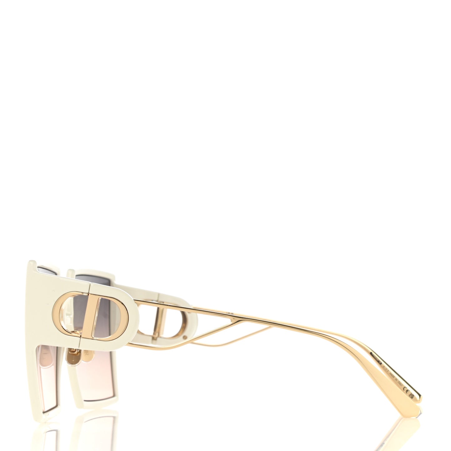 Square 30 Montaigne Sunglasses White