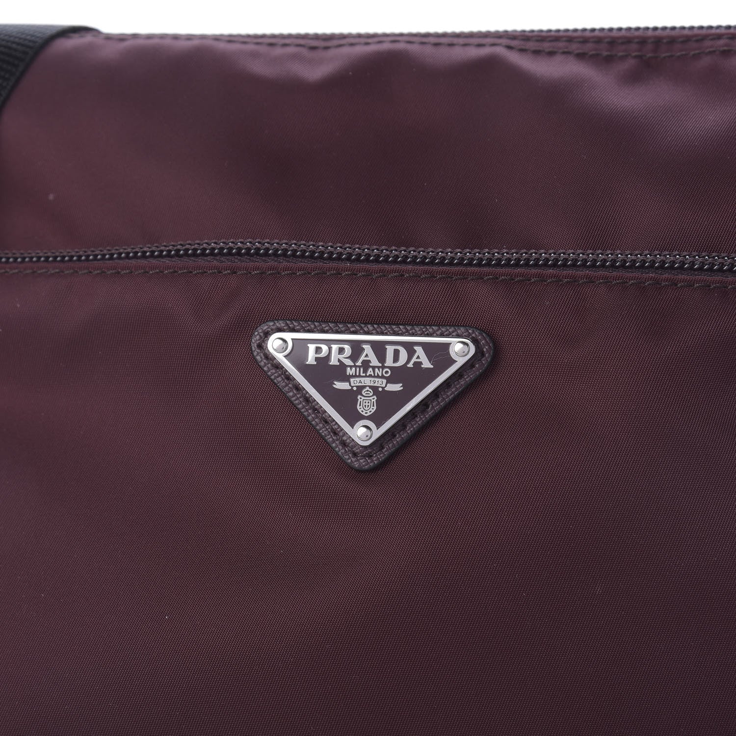 Prada Nylon Vela Flat Messenger Bag Ametista 9 of 9