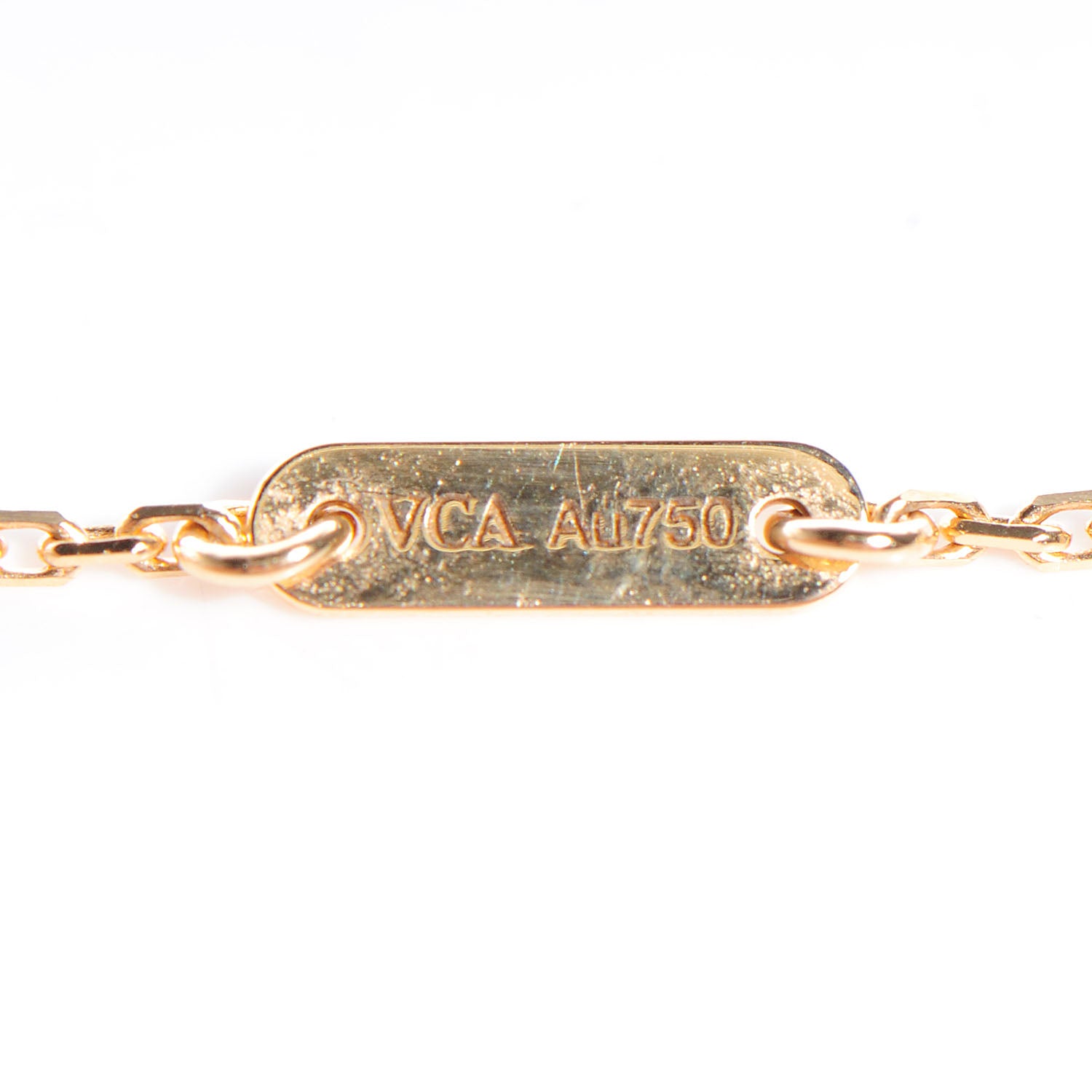 Van Cleef & Arpels 18K Yellow Gold Mother of Pearl Sweet Alhambra Butterfly Pendant Necklace 6 of 8