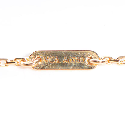 Van Cleef & Arpels 18K Yellow Gold Mother of Pearl Sweet Alhambra Butterfly Pendant Necklace 6 of 8