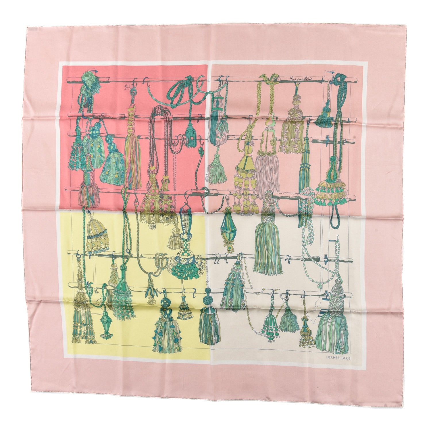 Hermes Silk Passementerie Quadri Scarf 90 1 of 3