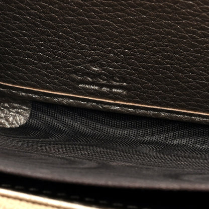 Gucci Metallic Pebbled Calfskin Soho Zip Around Wallet Golden Beige 6 of 7