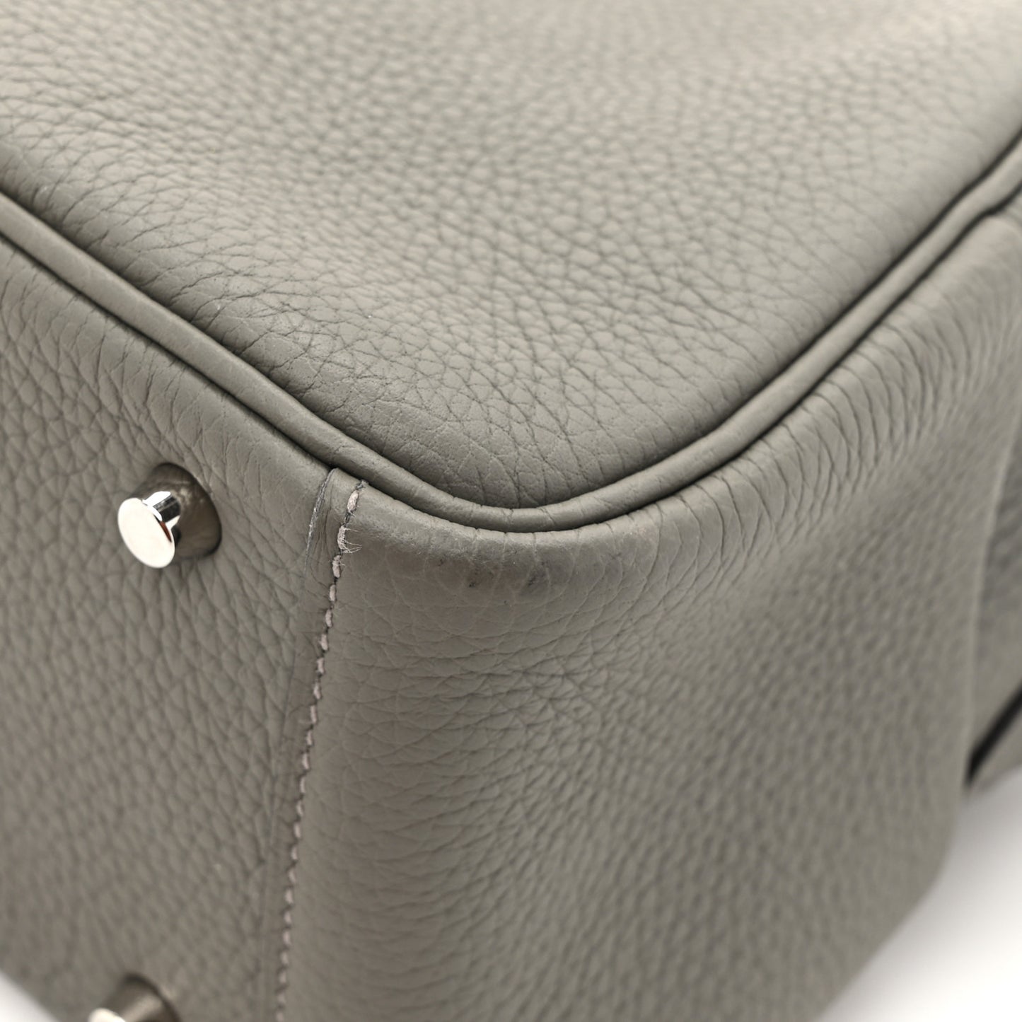 Taurillon Clemence Mini Lindy 20 Gris Meyer