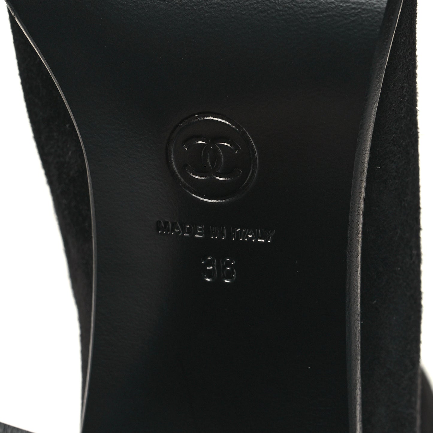 Suede CC Tall Boots 36 Black