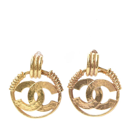 Chanel Round CC Clip On Earrings Gold 1 of 6