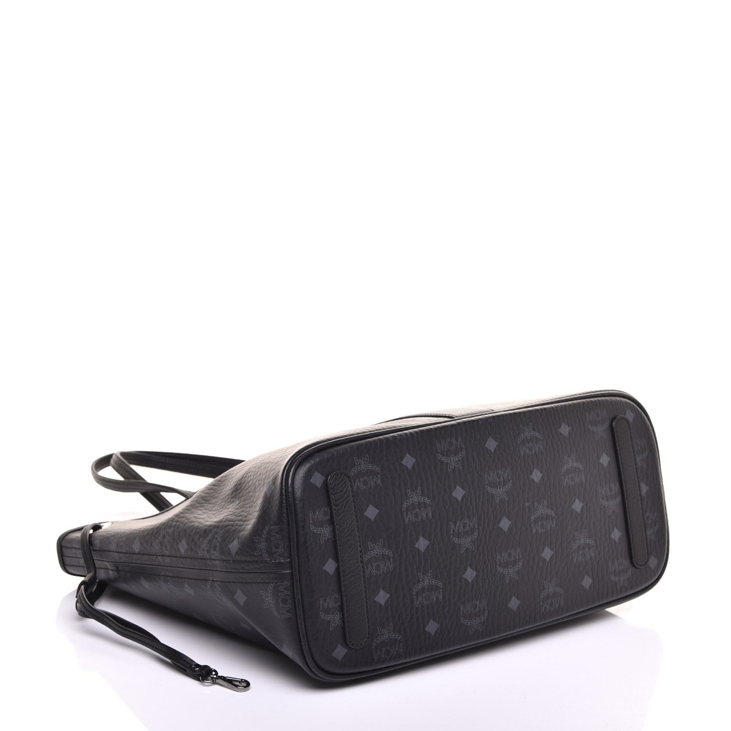 MCM Visetos Medium Liz Reversible Shopper Tote Black 7 of 16