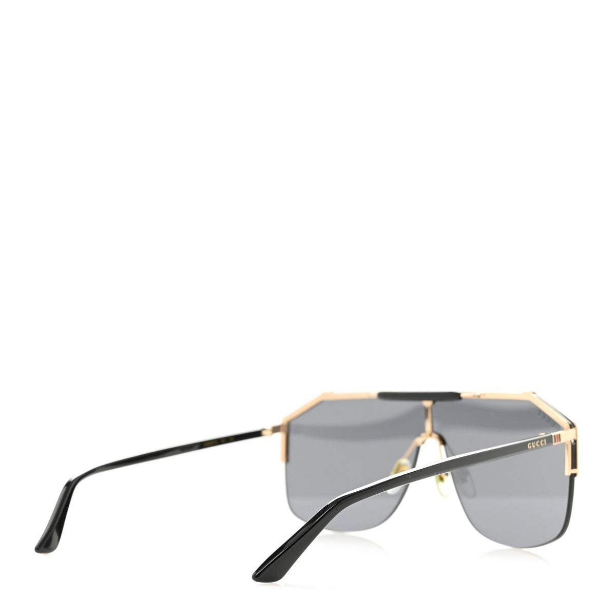 Gucci Metal Rimless Square Sunglasses GG0291S Black Gold 4 of 8