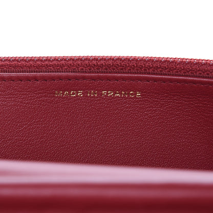 Chanel Calfskin Quilted Boy Wallet On Chain WOC Red 8 of 13
