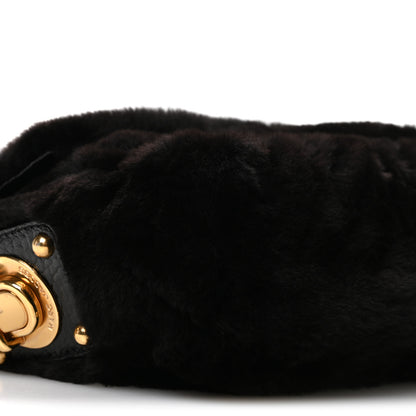 Marc Jacobs Faux Fur Clutch Black 8 of 10