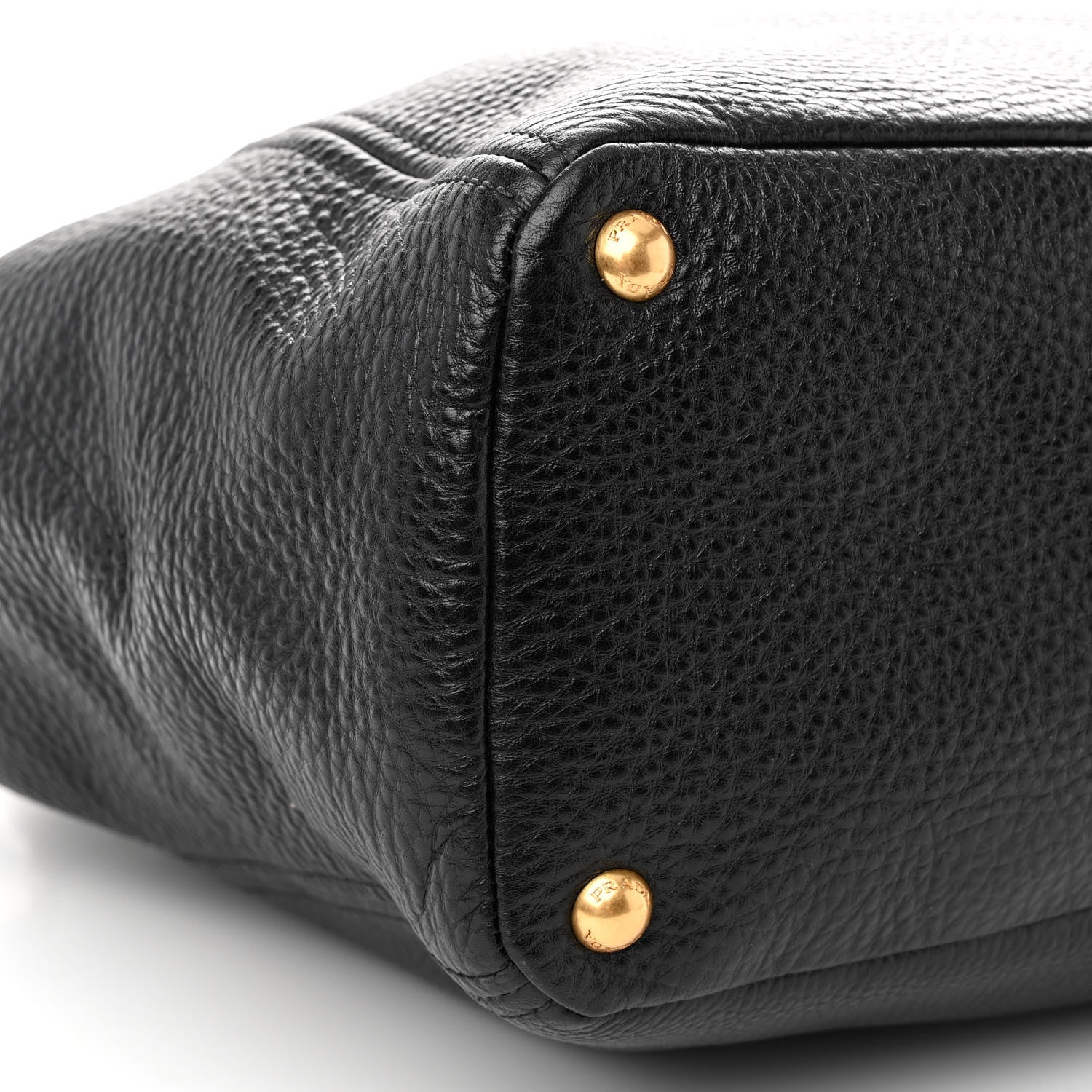 Prada Vitello Daino Tote Black 8 of 9
