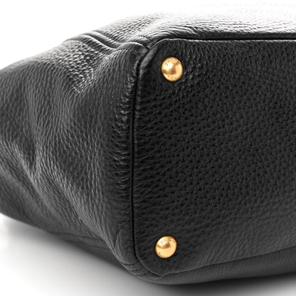 Prada Vitello Daino Tote Black 8 of 9