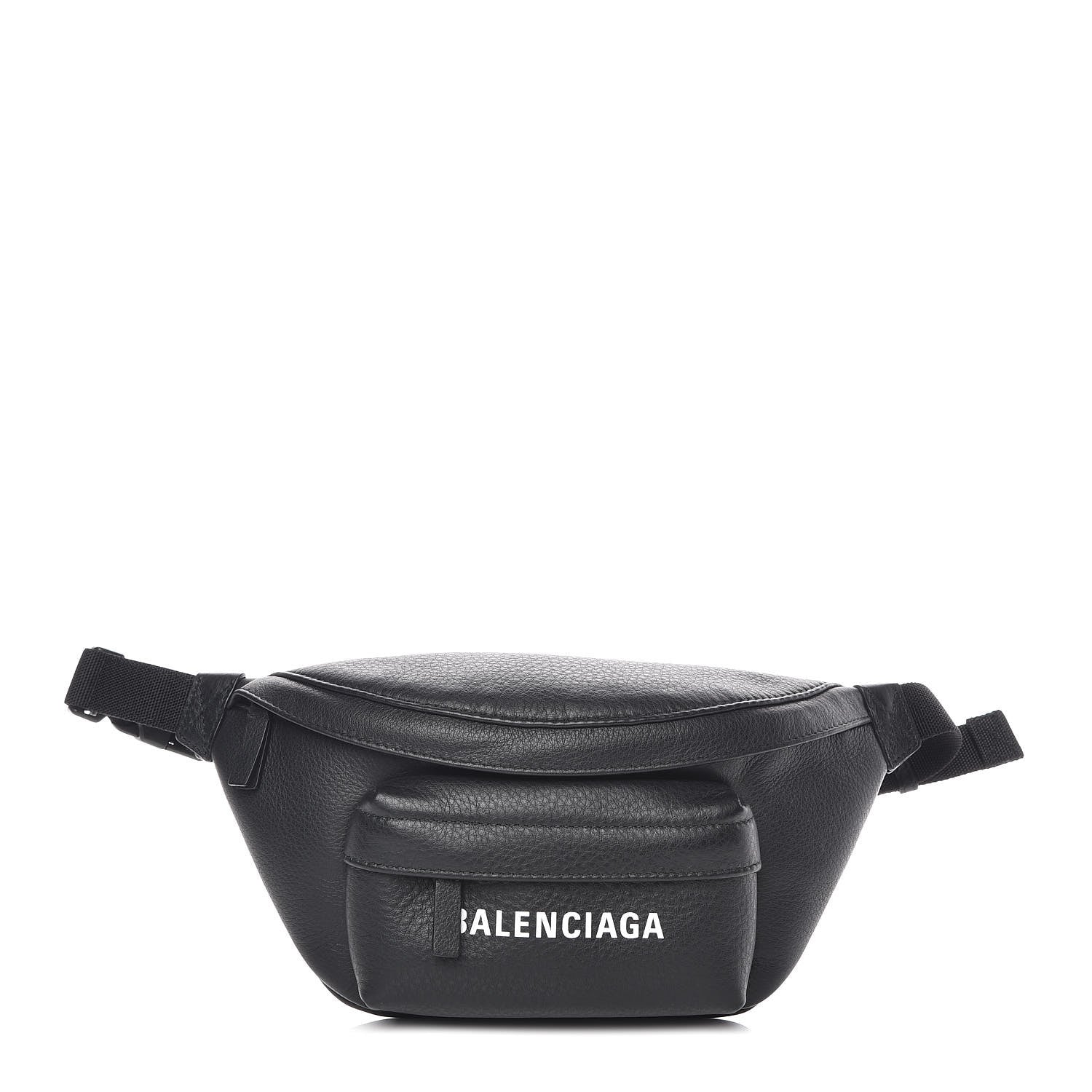 Balenciaga Calfskin Everyday Logo Belt Bag Black 1 of 9