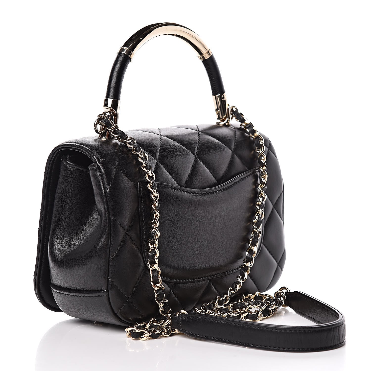 Chanel Lambskin Mini Carry Chic Flap Black 3 of 12