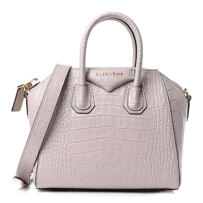 Givenchy Calfskin Crocodile Embossed Mini Antigona Dune 1 of 10