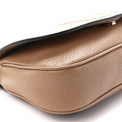 Gucci Pebbled Calfskin Medium Soho Flap Crossbody Camelia 10 of 11