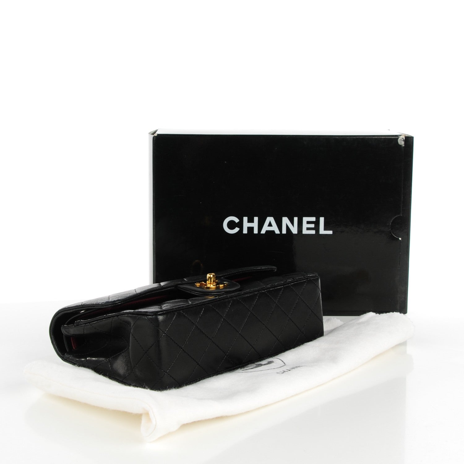 Chanel Lambskin Quilted Small Double Flap Black 4 of 7