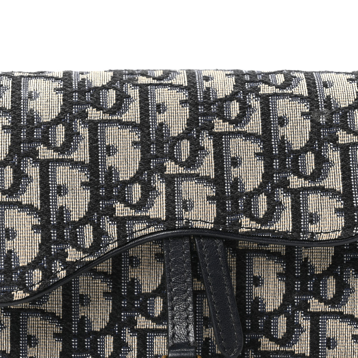 Christian Dior Oblique Saddle Belt Bag Blue 8 of 10