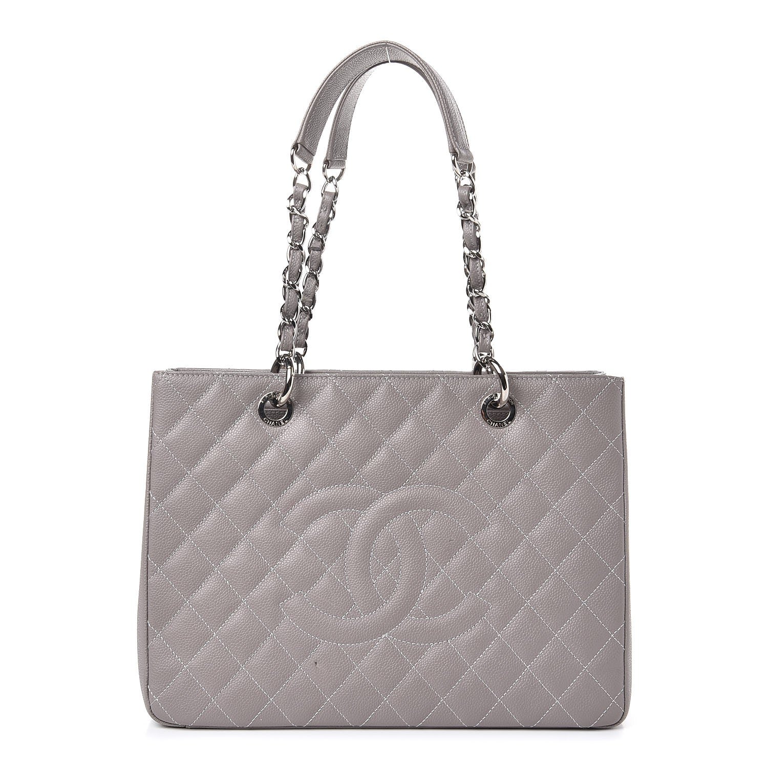 Chanel Caviar Quilted Grand Shopping Tote GST Gris Clair 1 of 15