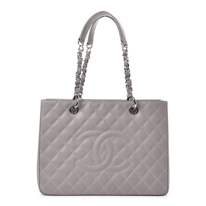 Chanel Caviar Quilted Grand Shopping Tote GST Gris Clair 1 of 15