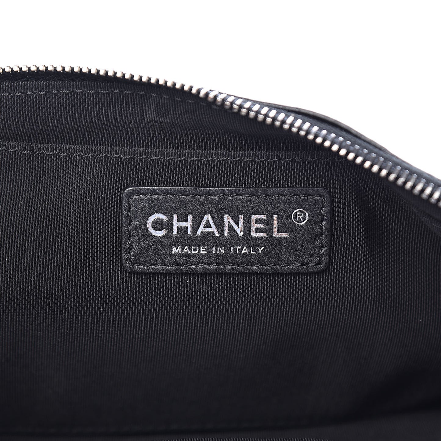 Grained Calfskin Quilted Casual Rock Waist Bag Fanny Pack Black
