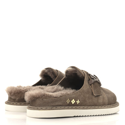 Louis Vuitton Monogram Fur LV Easy Mule 6 Brown 5 of 9