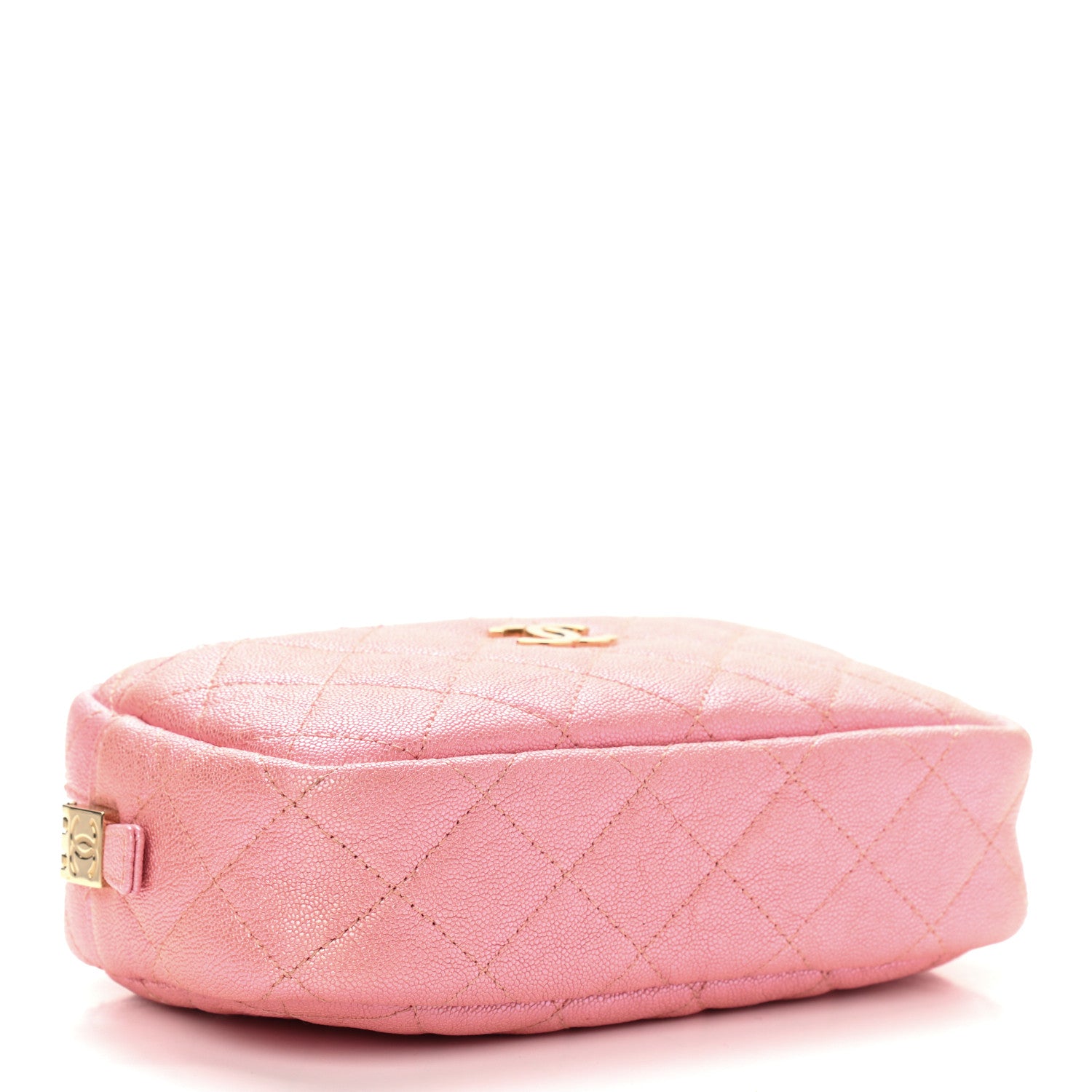 Chanel Iridescent Caviar Quilted Small Timeless Camera Case Pink 4 of 9