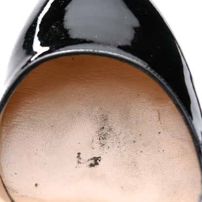 Christian Louboutin Patent Ron Ron Zeppa 80 Wedges 38.5 Black 12 of 12