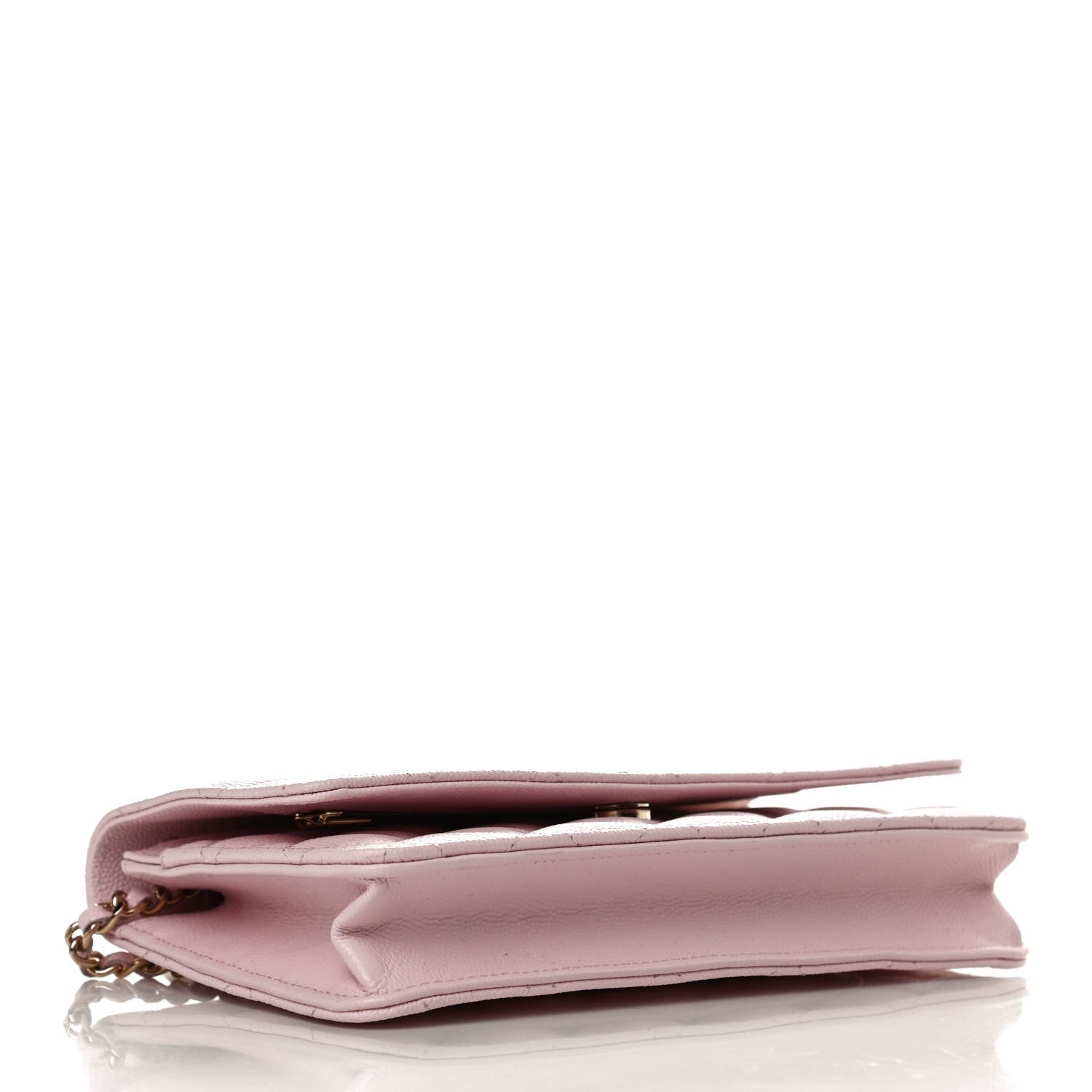 Chanel Caviar Quilted Wallet On Chain WOC Light Pink 4 of 11
