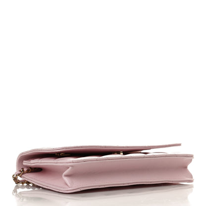 Chanel Caviar Quilted Wallet On Chain WOC Light Pink 4 of 11