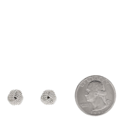 Tiffany Sterling Silver Twist Knot Earrings 2 of 5