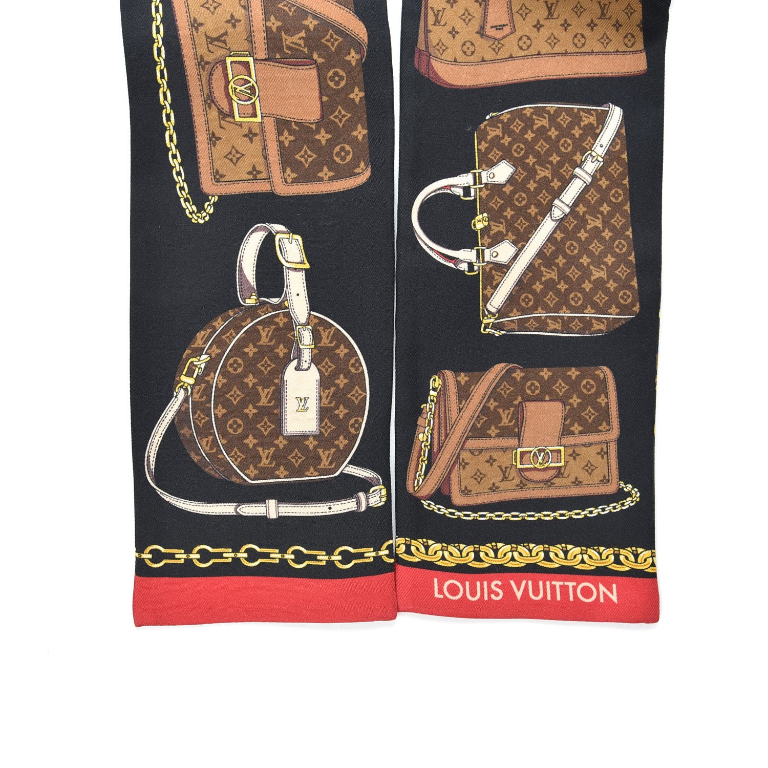 Louis Vuitton Silk Monogram Tribute To Bandeau Brown 2 of 4