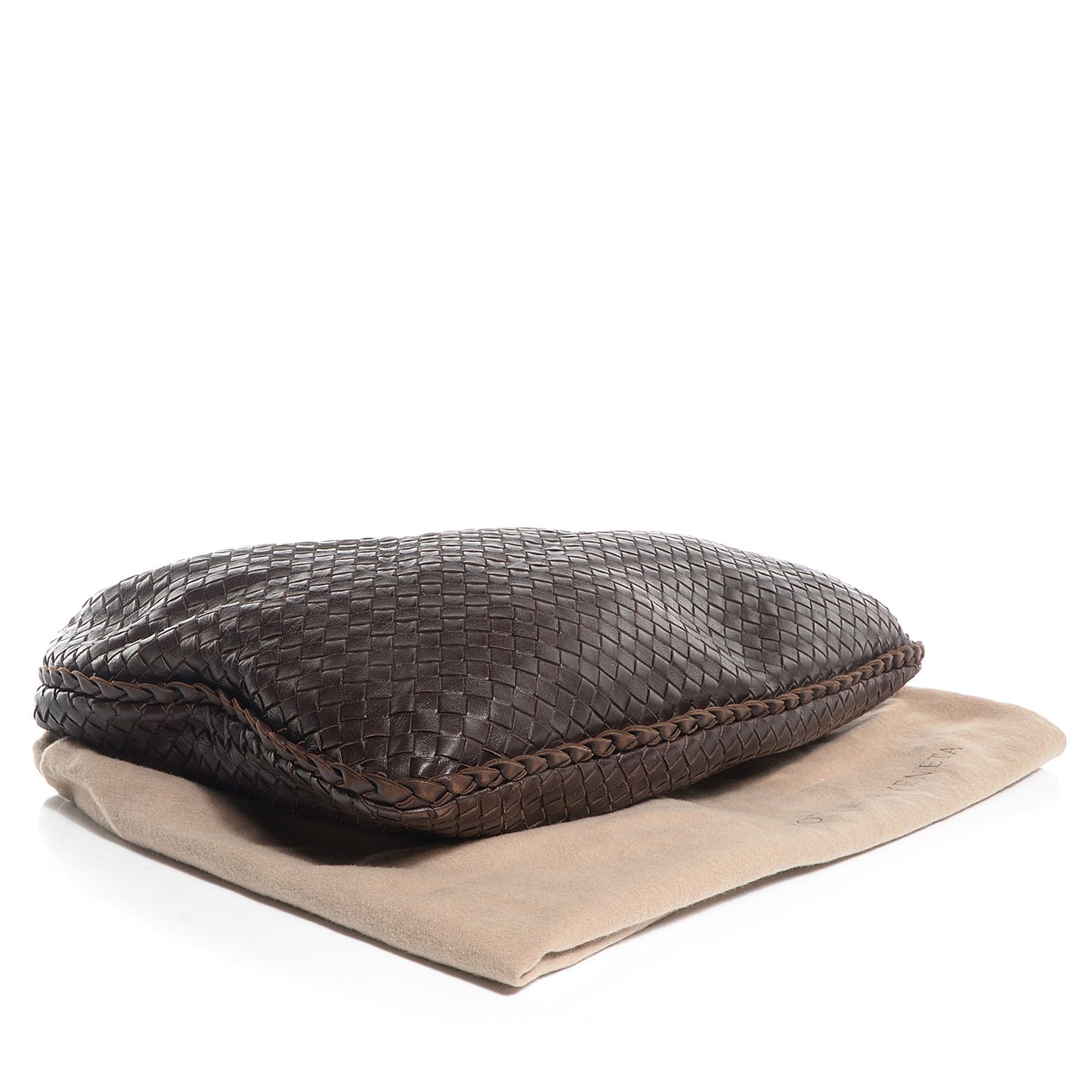 Nappa Intrecciato Large Veneta Hobo Ebano