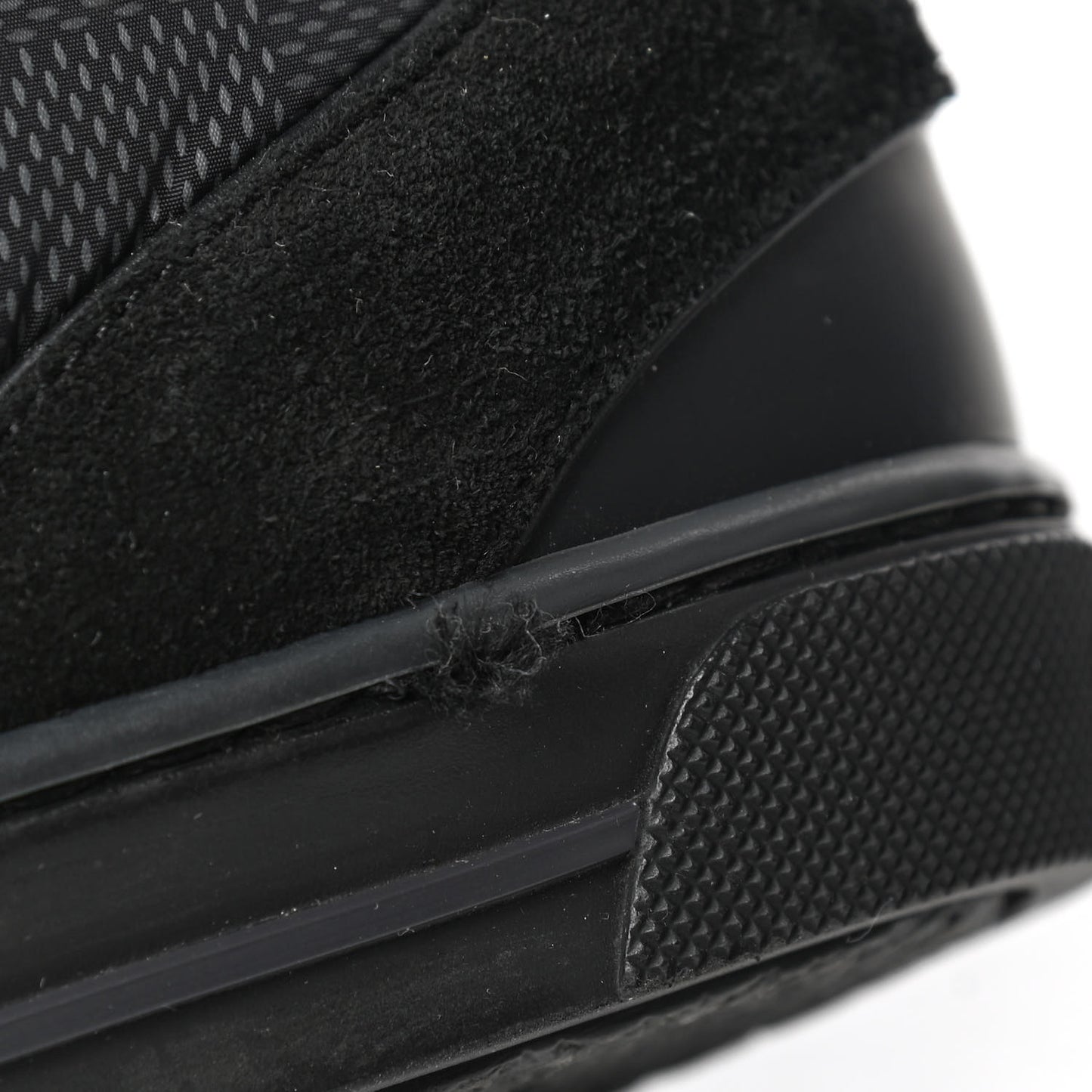 Damier Graphite Calfskin Suede Mens Aventure Sneakers 9