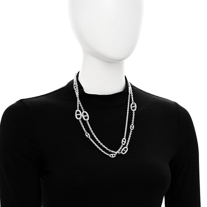 Hermes Sterling Silver Farandole Necklace 120 2 of 6