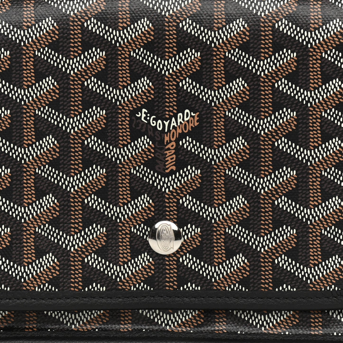 Goyardine Plumet Wallet Clutch Black
