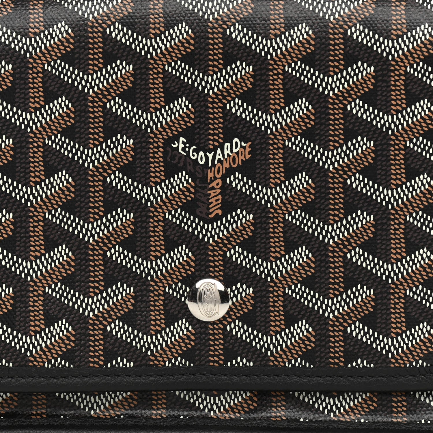 Goyard Goyardine Plumet Wallet Clutch Black 9 of 9
