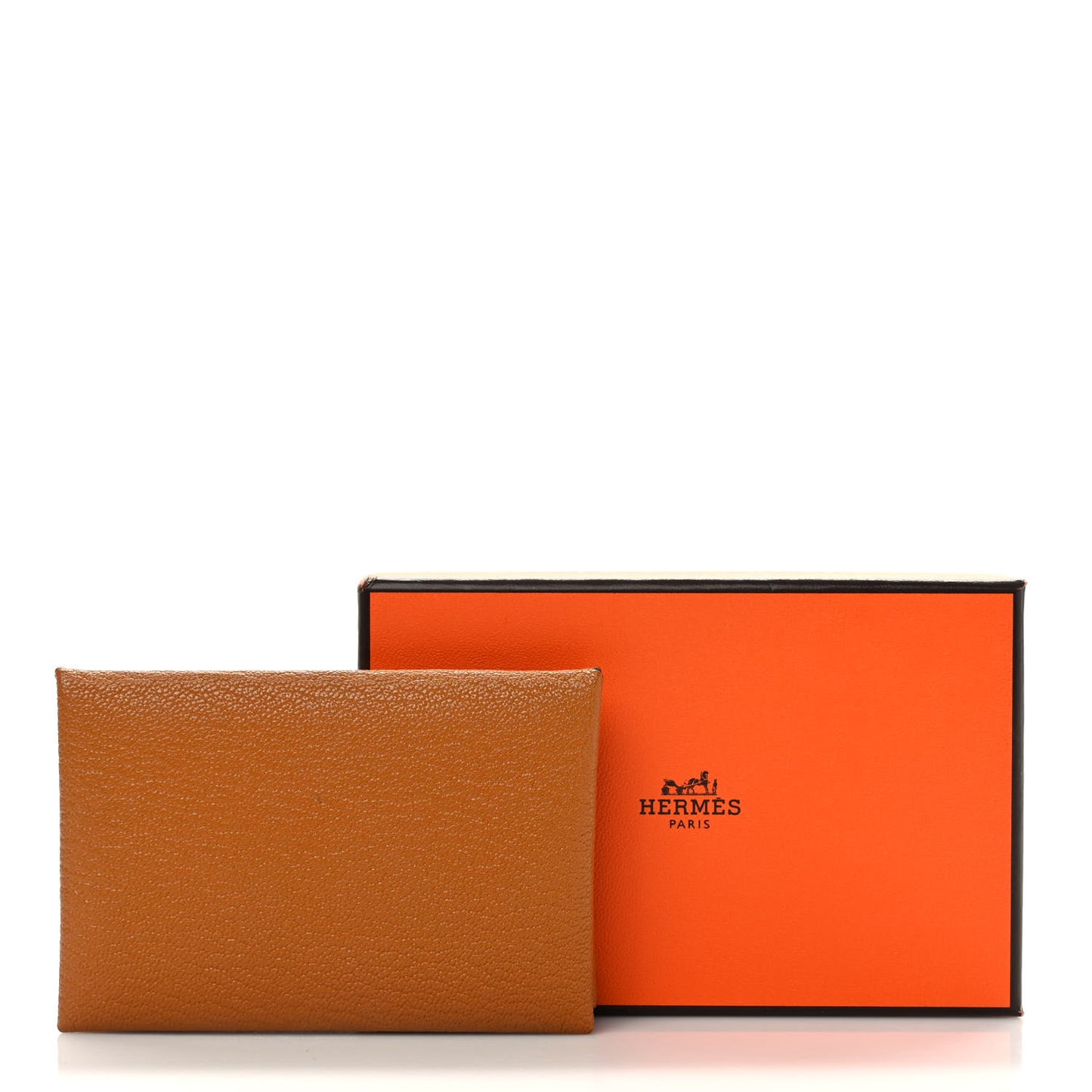 Chevre Mysore Verso Calvi Card Case Caramel Rose Sakura